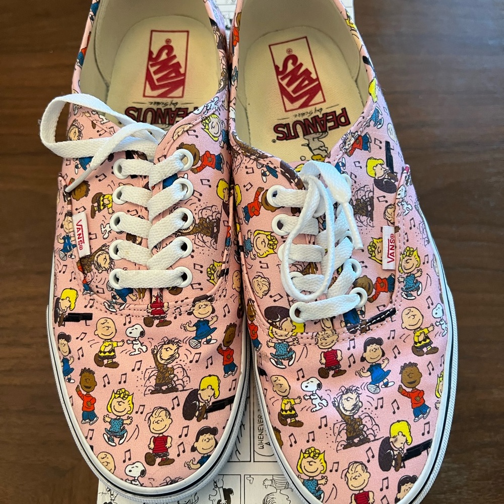 Vans Peanuts Shoes - Pink size 9.5 men’s - Picture 2 of 8